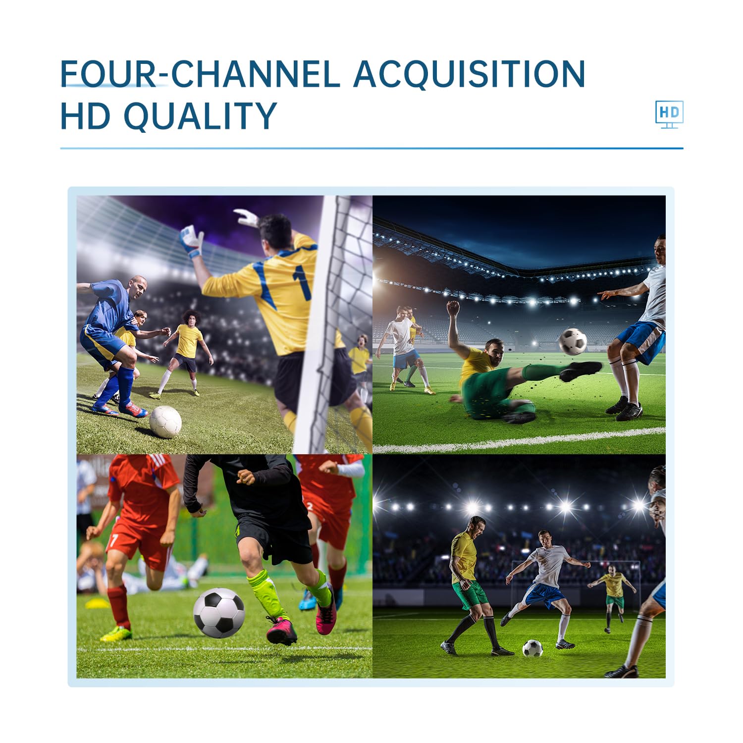 UNISHEEN 4 Channel 3G SDI HDMI Video Capture PCIeX4 Card 1080p - Work in 4 Channel Simultaneously, Support Linux/Win11, Quad HDMI SDI PCIe Video Capture Card