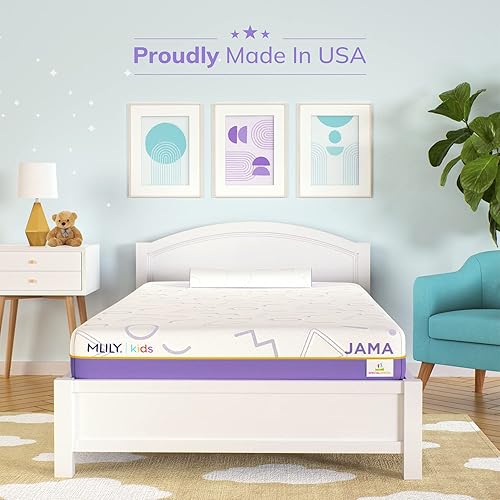 Miniatura 40 de MLILY Colchón individual de 5 pulgadas para niños, litera, fabricado en los Estados Unidos con espuma de Estados Unidos y materiales globales,