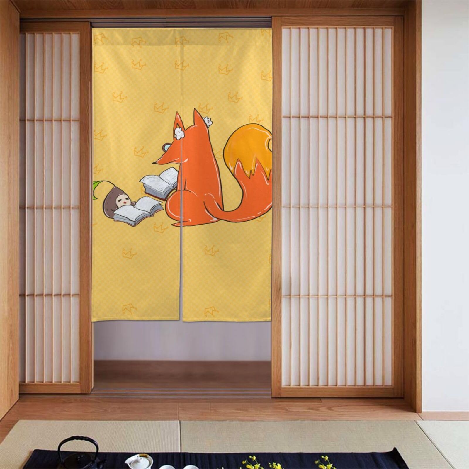 Rideaux occultants renards pour une chambre d'enfant douce