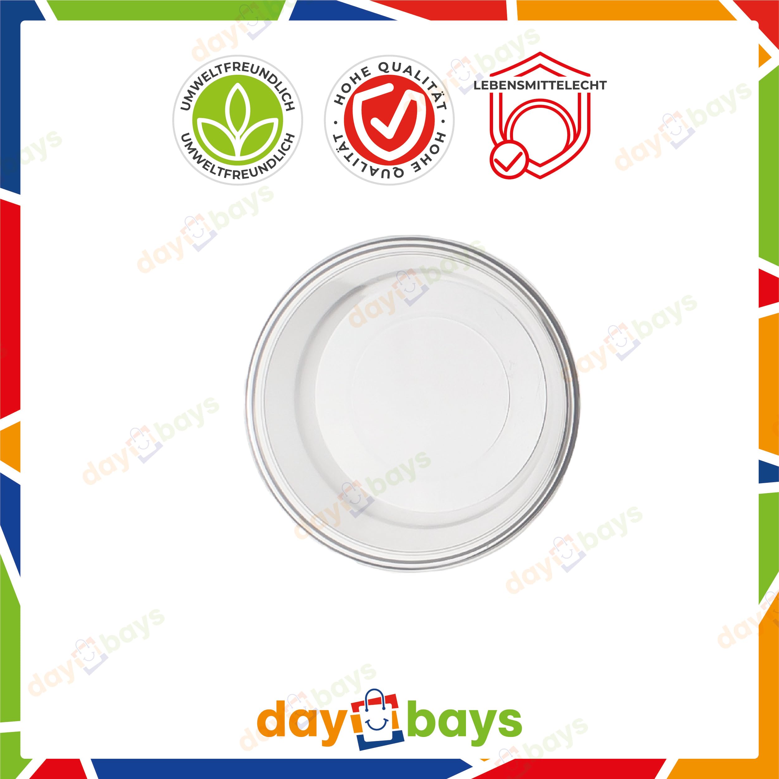 500 Stück Dressingbox (Saucecup) 80 ml Transparent mit Deckel aus Kunststoff Auslaufsicher BPA-frei für Dressings Saucen Dips