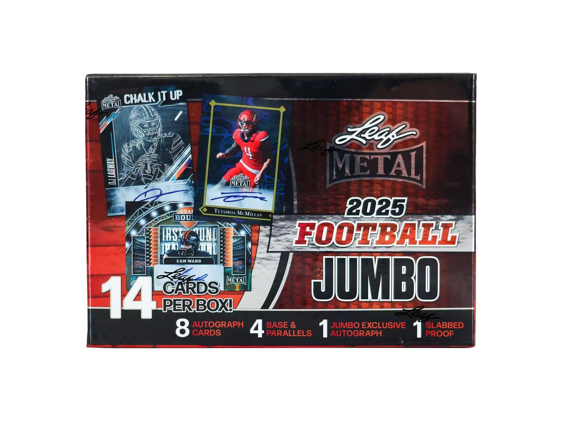 Amazon.com: 2025 Leaf Metal Football JUMBO box (14 cards/bx