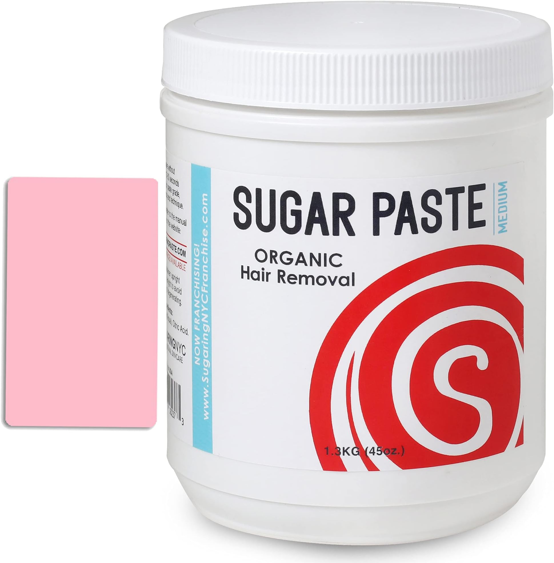 Brazilian Bikini Sugaring Paste - Medium, 45 Fl Oz, For Various Hair Types, Unisex, Hair Removal Paste