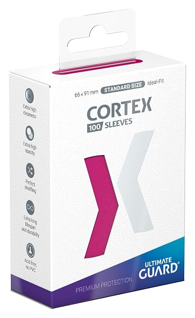 Foto 2 de 4 de Ultimate Guard Cortex Sleeves Standard Size (100) (66 x 91 mm), color: rosa