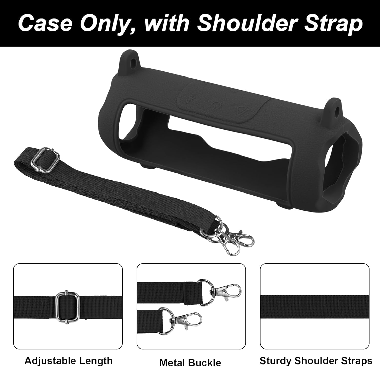 khanka for JBL Flip 7 Waterproof Portable Bluetooth Speaker Protective Case (Hard Case+Soft Silicone Case)