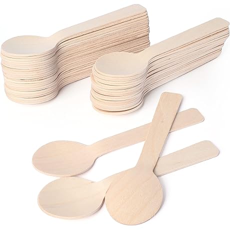 LotFancy Mini Disposable Wooden Spoons: A Touch of Convenience for Every Occasion