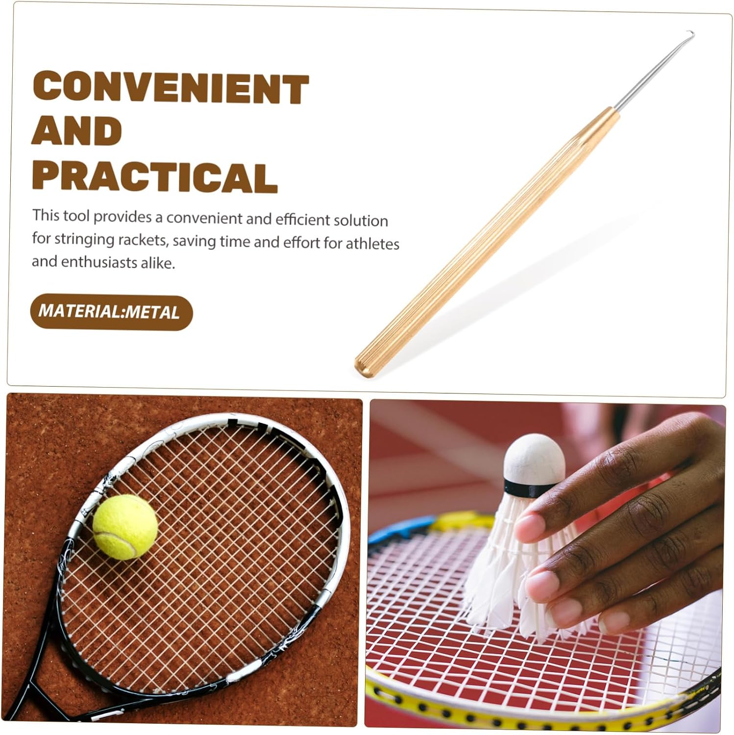 Tennis Racket Stringing Hook Tennis Racket Fixator Badminton Racket Hook Racket Stringing Fixing Tool