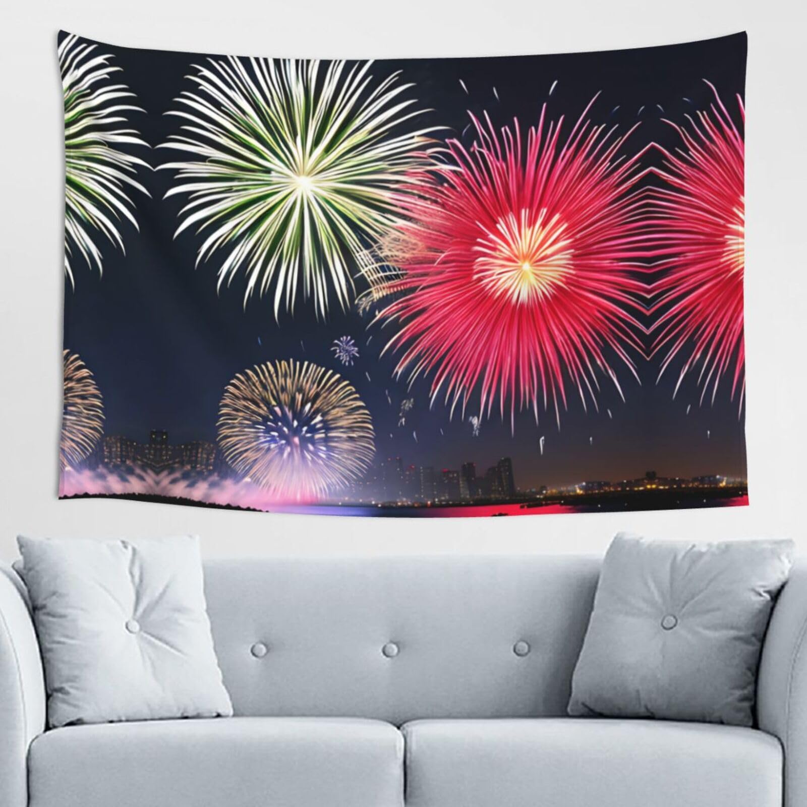 ZZYYDS Splendid fireworks Wall Decor Tapestry 60x40in, Wall Hanging, Home Decor, Dorm Decor, Porch Tapestry, etc.