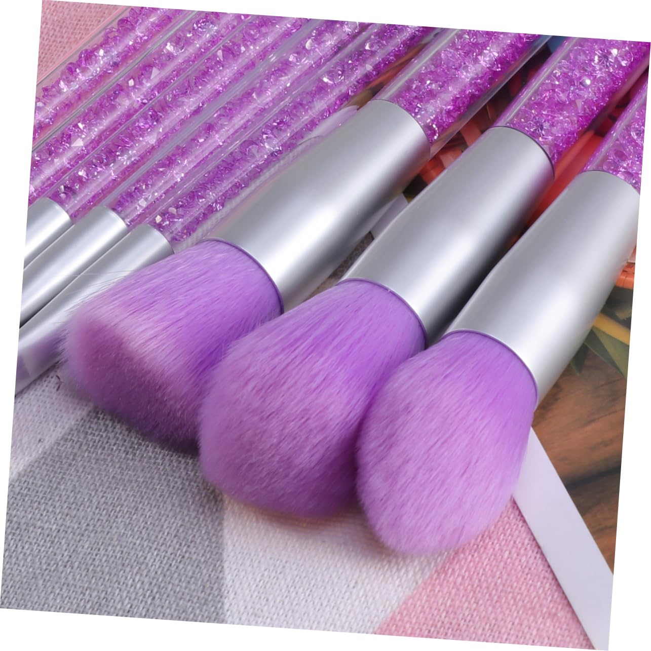 DOITOOL -teiliges Elegantes -pinsel-set mit Pailletten und Strass-griff Kosmetikpinsel für Damen Natürliches für Den Täglichen Gebrauch Damen