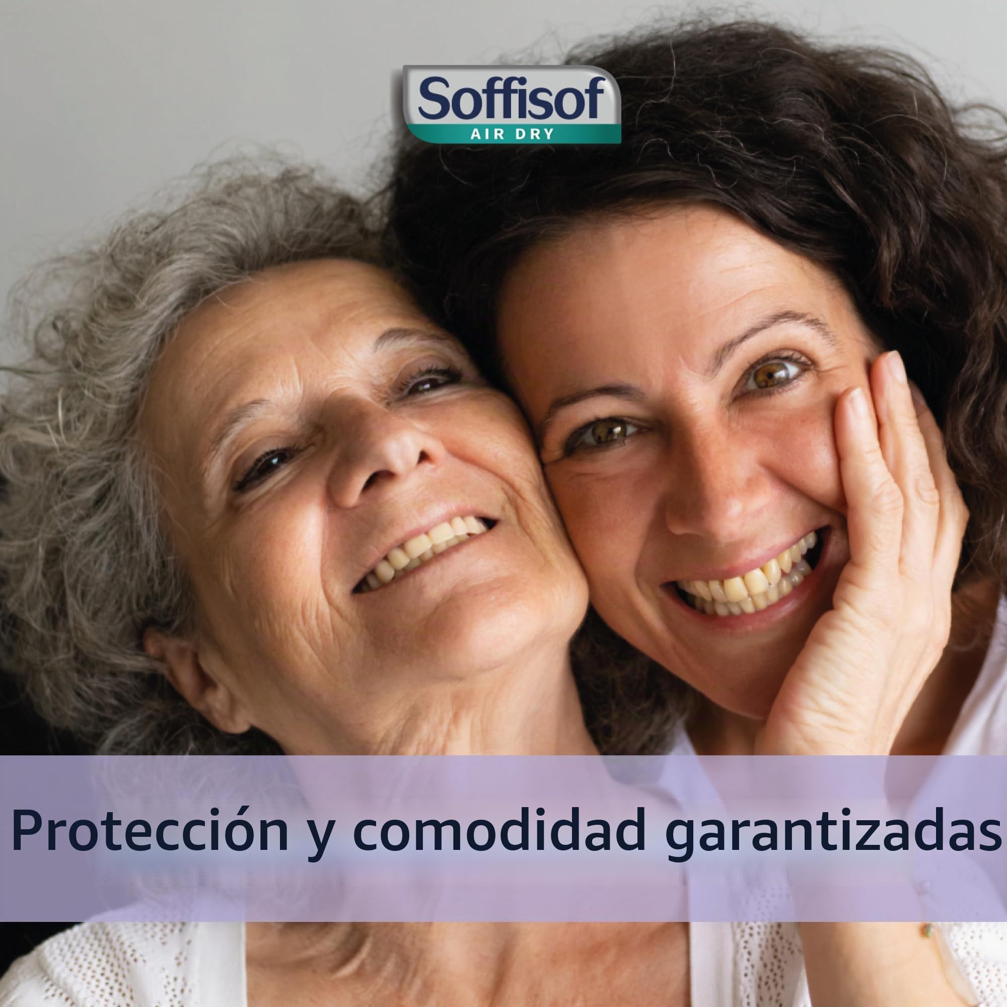 Soffisof Air Dry Maxi Compresas Absorbentes para Hombre y Mujer - 60x Pañales para Adultos - 2 Paquetes de 30 Protecciones Incontinencia - Absorción 9 Gotas