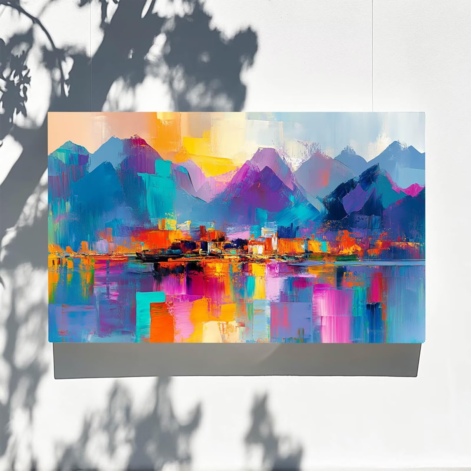 Pintar por Numeros Adultos Montaña, Pintar por Numeros Niños Kit Manualidades Adultos Paisaje Cuadros para Pintar por Numeros Pintura Acrílico, Cuadros Decoracion Salon Modernos 80X160cm 7w-R-9