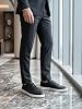Zapatos de vestir barefoot para hombre — cuero microperforado transpirable, sin drop, sin necesidad de ablandar, con cordones elásticos slip-on para negocios y viajes 3