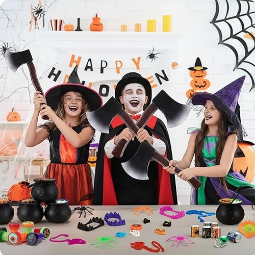 Miniatura 3 de Hacha de espuma, juguete de hacha falsa para Halloween, accesorio de disfraz de hacha para decoraciones de fiesta, accesorios de terror divertidos