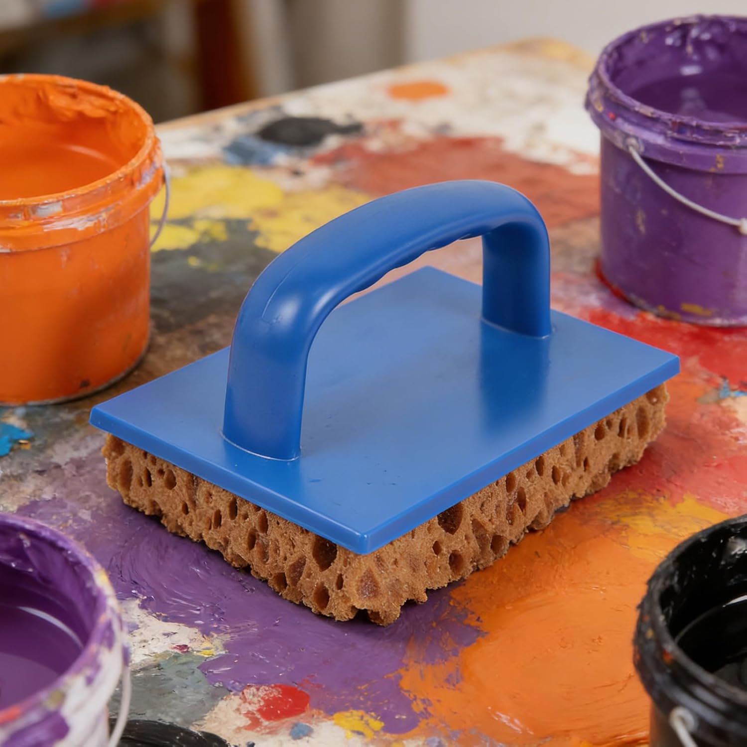Foam Paint Brushes,Seaweed Texture Tools,Paint Sponge - for Shower Bathroom Kitchen Wall Ceiling