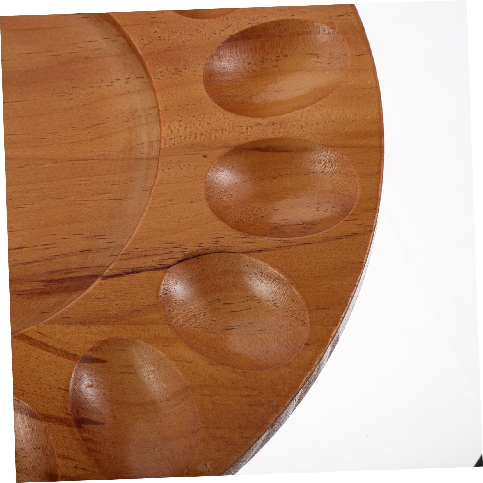 Organizador de Huevos para Frigorífico de Madera Diseño Compartimentado de 16 Huecos, Bandeja Multifuncional para Cocina y Encimera Estilo Creativo