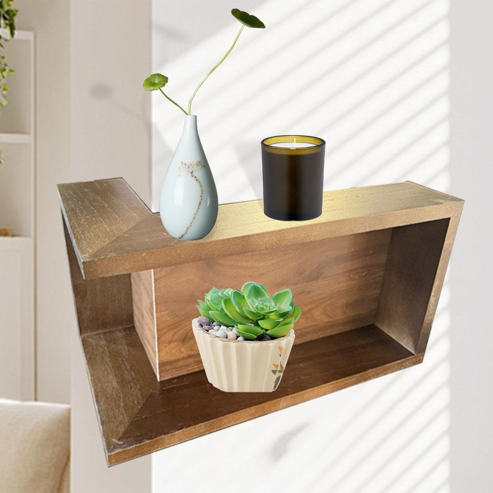 Étagère Murale d'angle Multifonctionnelle, étagère Flottante pour