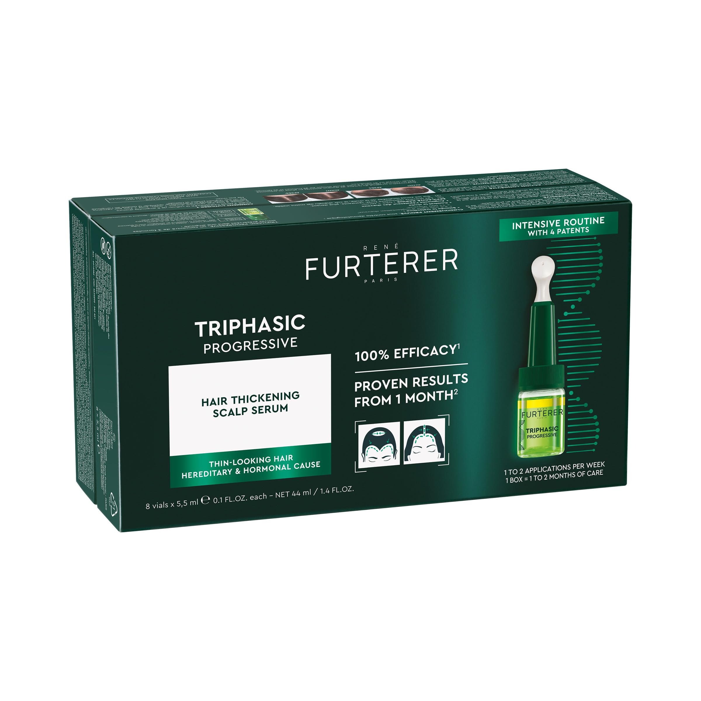 RENE FURTERER Triphasic Progressive - Leczenie przeciw wypadaniu - 8 ampułek