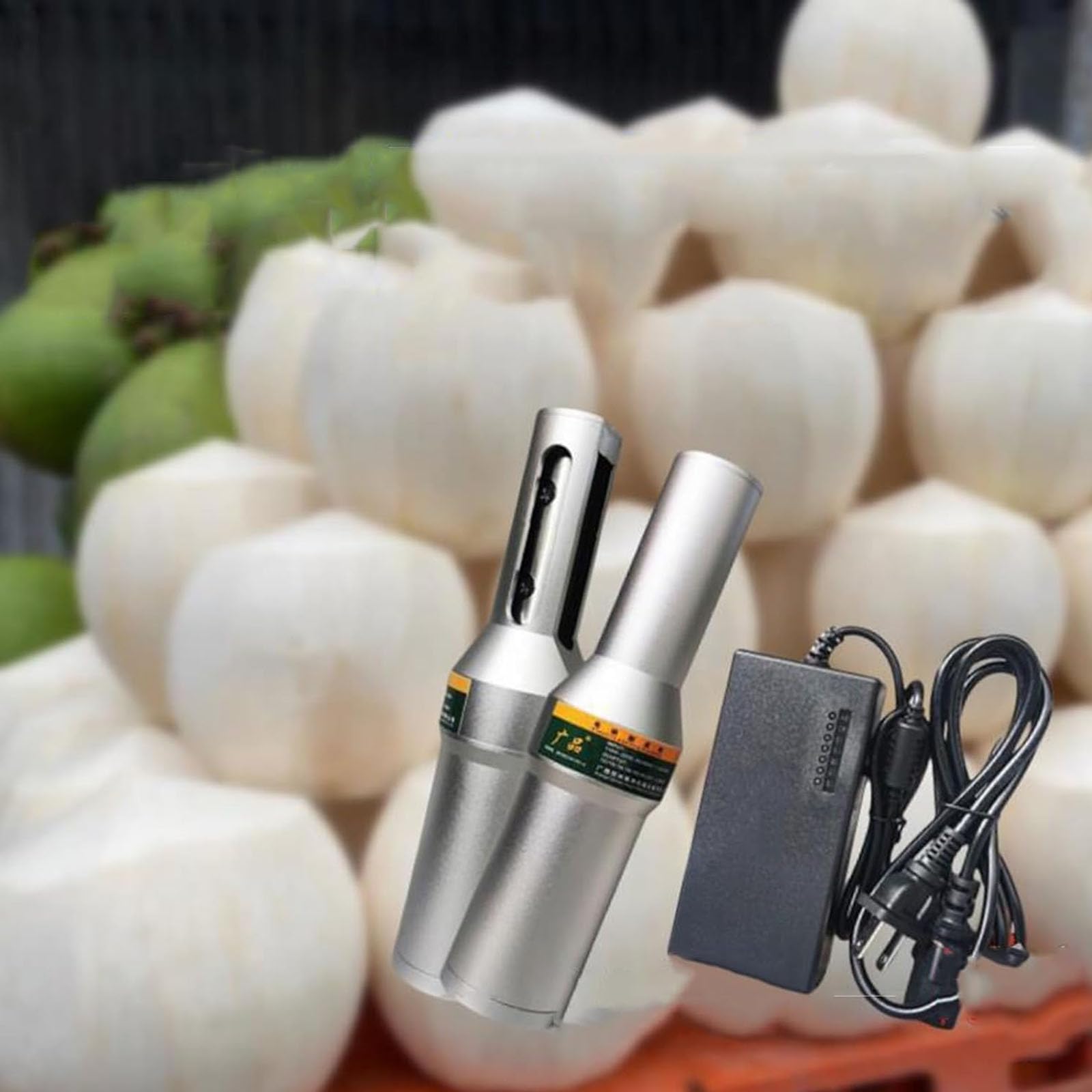Pelador eléctrico de caña de azúcar, mini peladora de 80 W, acero inoxidable, para frutas, verduras, coco, calabaza