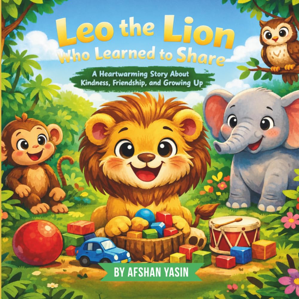 Leo the Lion Who Learned to Share: A Heartwarming Story About Kindness, Friendship, and Growing Up