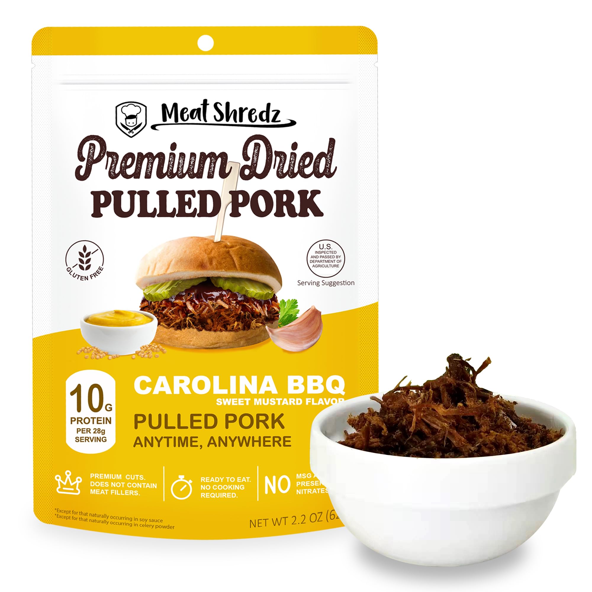 Amazon.com: Meat Shredz - Premium Dried Pulled Pork (Carolina BBQ