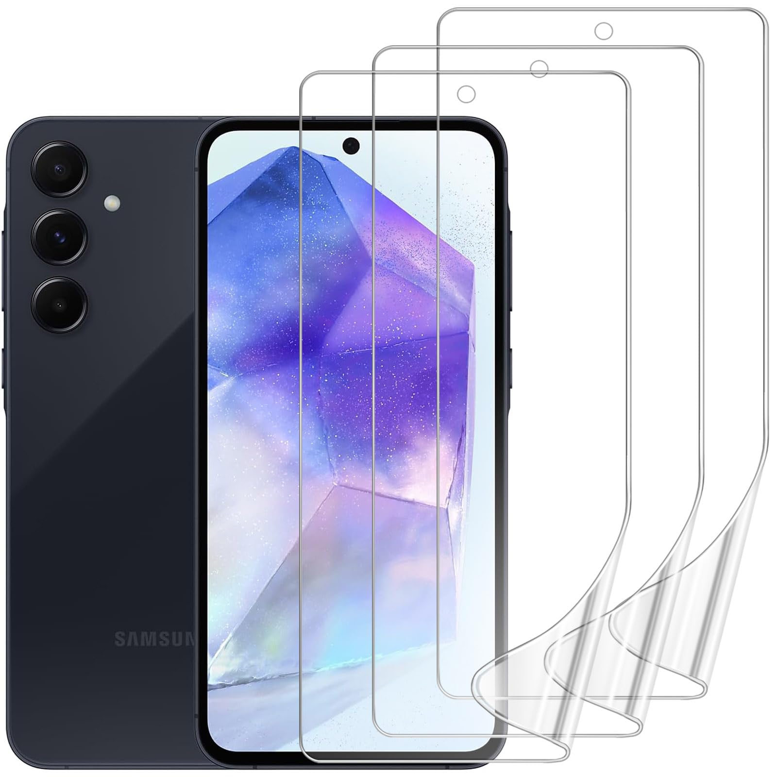 【保護シート３枚付】Samsung Galaxy A55 5G Amazon.co.jp: DYNASCO スクリーンプロテクター 3枚パック Samsung