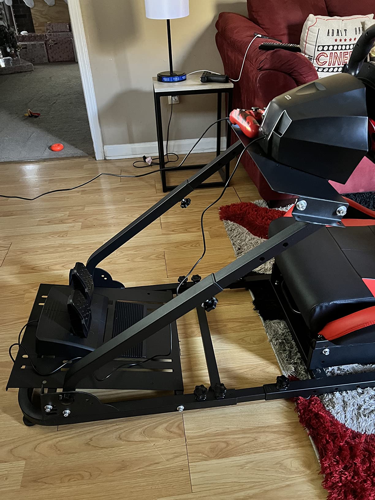 $12/mo - Finance Marada Racing Sim Cockpit with Red Seat Suitable for ...