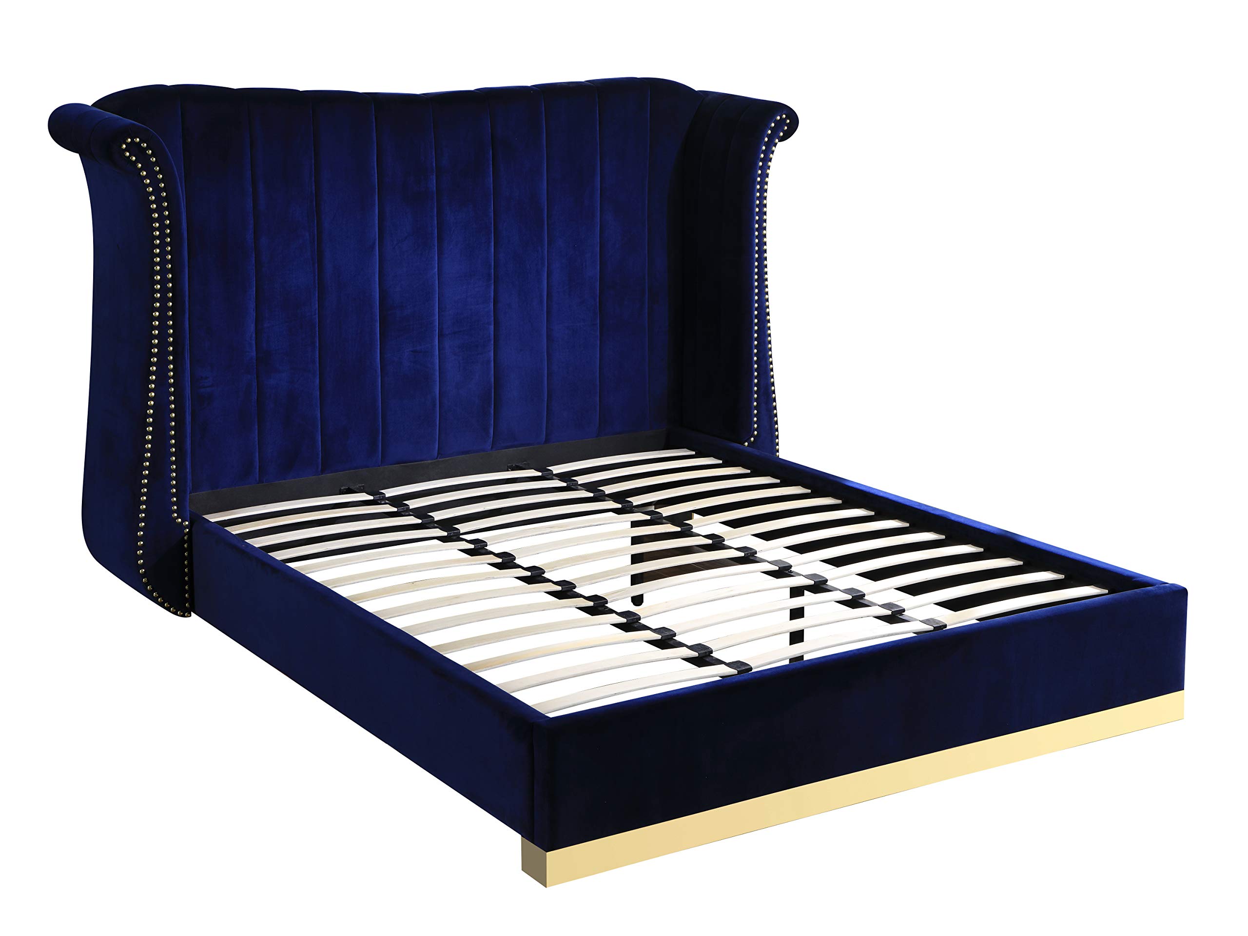 crown bed datype 青 blue-platform-beds-yy132vblek-