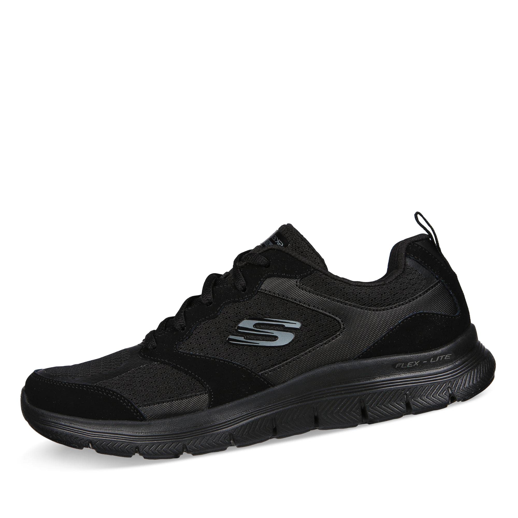skechers Women Flex Appeal 4.0-Active Flow Black Lace Up Casual Sneakers-picture-29