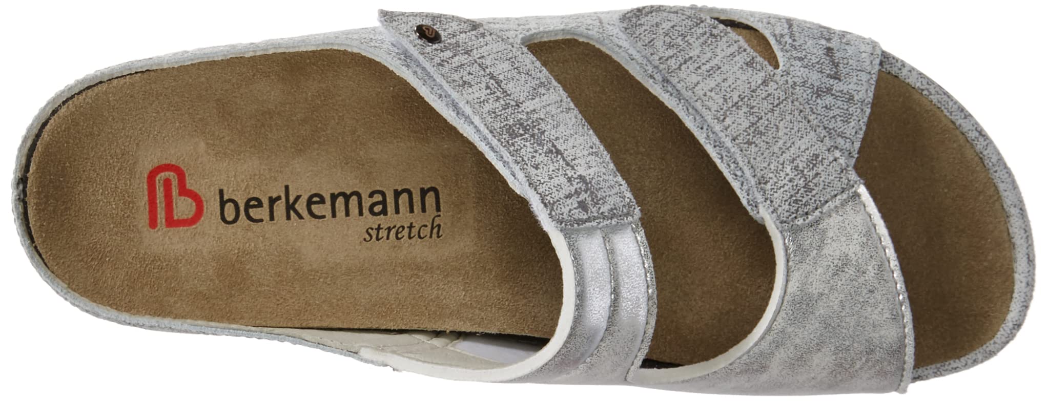 Berkemann Damskie kapcie Janna, Washed Grey Linen, 42 2/3 EU
