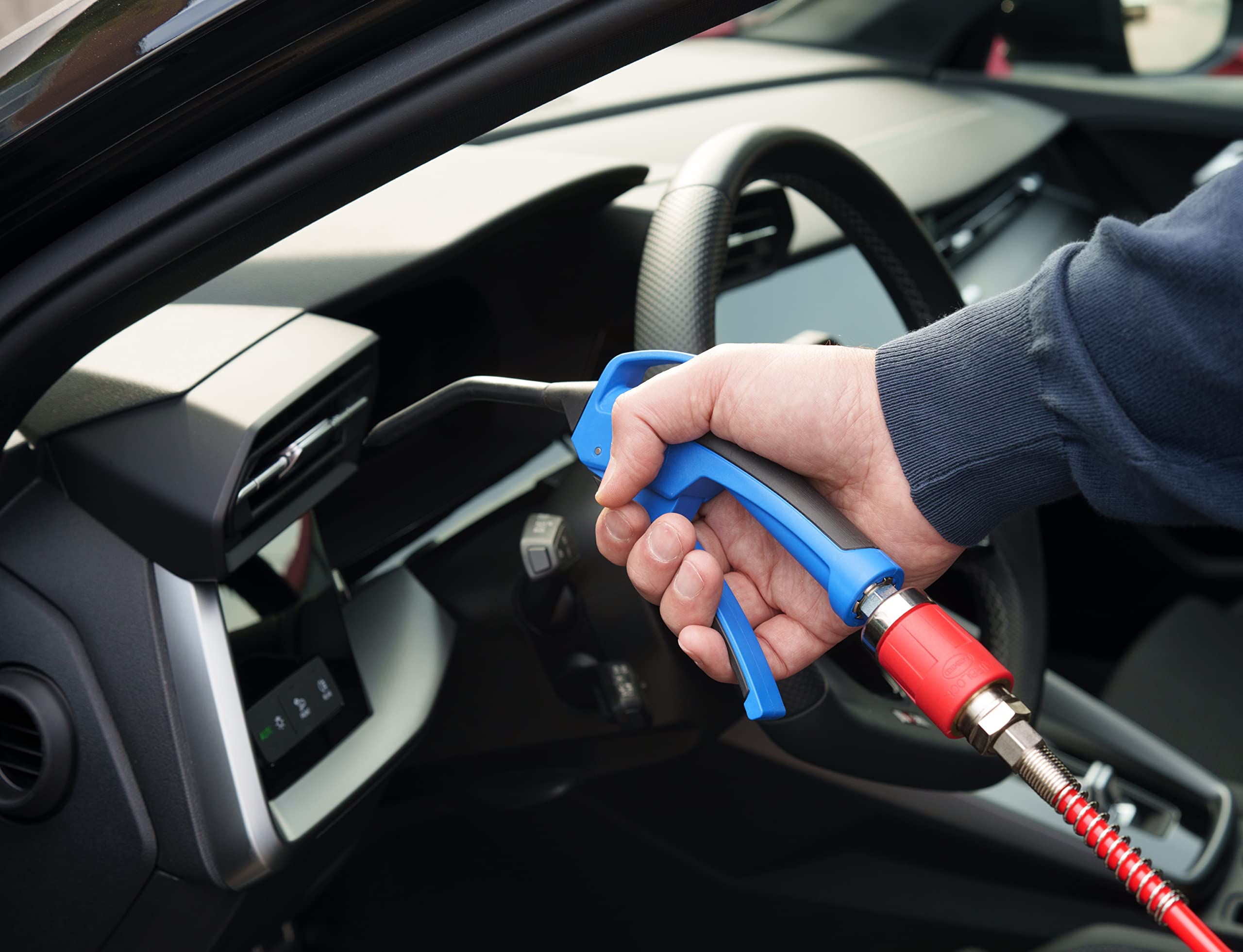 GAV 5000 SERIES - Pistolet Professionnel pour Soufflage d'Air Comprimé avec Prolongateur en Caoutchouc Anti-Rayures 130mm