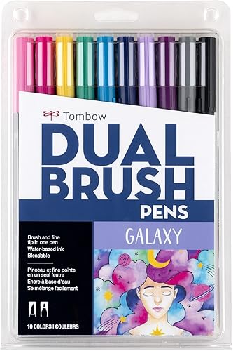 Vista 15 de Tombow 56197 Marcadores artísticos de doble pincel, flora del desierto, paquete de 10 marcadores mezclables, con pincel y punta fina