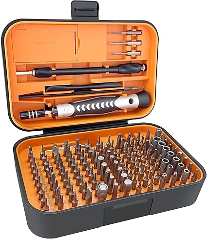 Amazon 精密ドライバーセット 130 In 1 耐摩耗性crv合金鋼製ライバー本体 特殊ネジドライバー 多機能ツール 磁石付き マイナス プラス トルクス 三角 六角 星形 Y字ドライバー Iphone Switch Ps4 パソコン メガネ 時計 Diy 修理ツール ドライバー