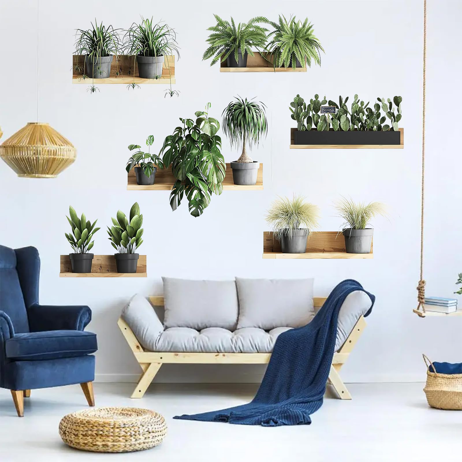 Adesivo Da Parete 3D Bonsai - Decorazione Removibile In PVC Per Camera, Soggiorno O Ufficio - Foto 13