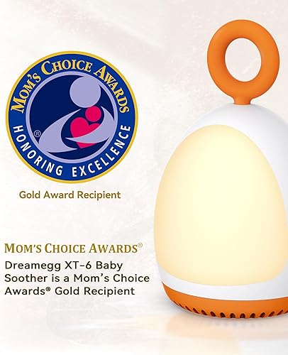 Miniatura 2 de Dreamegg XT-6 - Máquina de sonido para bebé, máquina de ruido blanco con luz nocturna, 8 sonidos relajantes con control de volumen, temporizador,