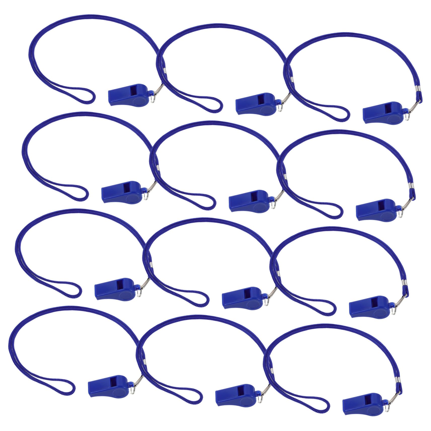 Anneome 36 Piezas Silbatos de Emergencia de Plástico Azules Sonido Fuerte Silbatos de para Seguridad Portátiles para Árbitros Entrenadores y Actividades Deportivas