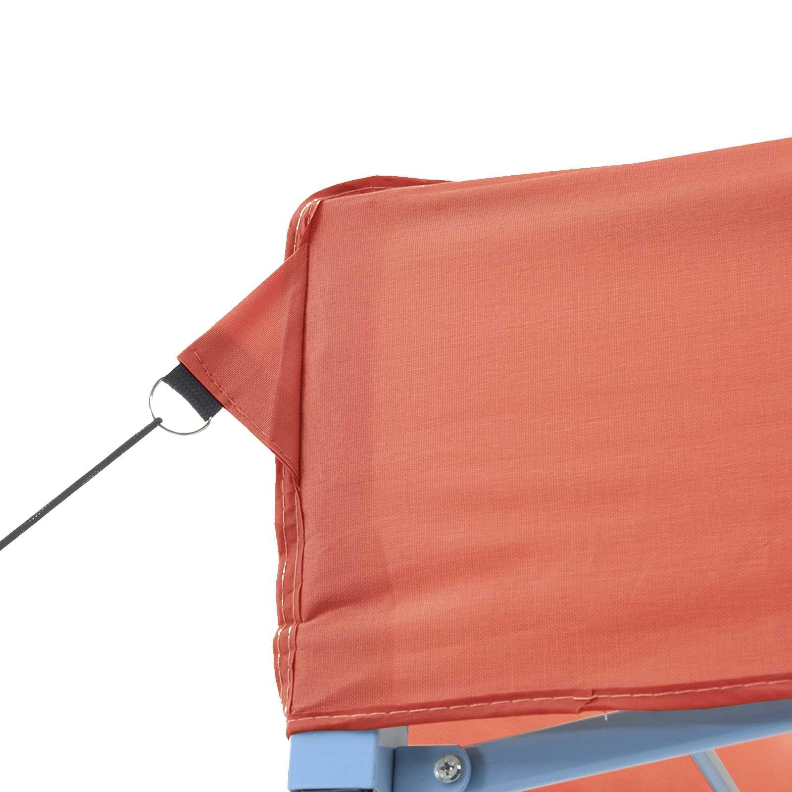 Carpa plegable para fiestas con 3 paneles laterales de terracota – Carpa plegable para eventos, bodas y fiestas, tela Oxford con revestimiento de PVC