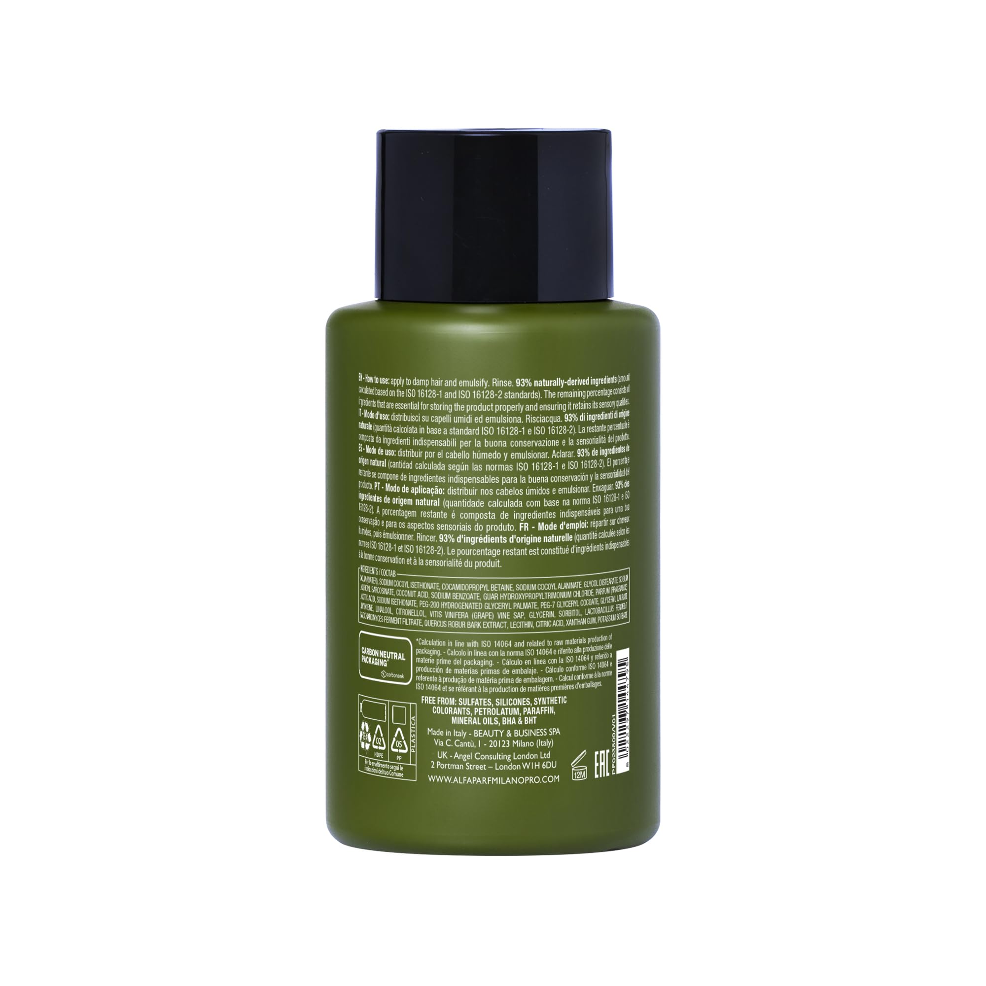 ALFAPARF MILANO Benvoleo Recovery Shampoo for Damaged Hair - Clean, Vegan, Sustainable Hair Care - Sulfate Free Shampoo - Repairs, Reconstructs, Protects - Natural Ingredients - 9.3 FL. Oz.
