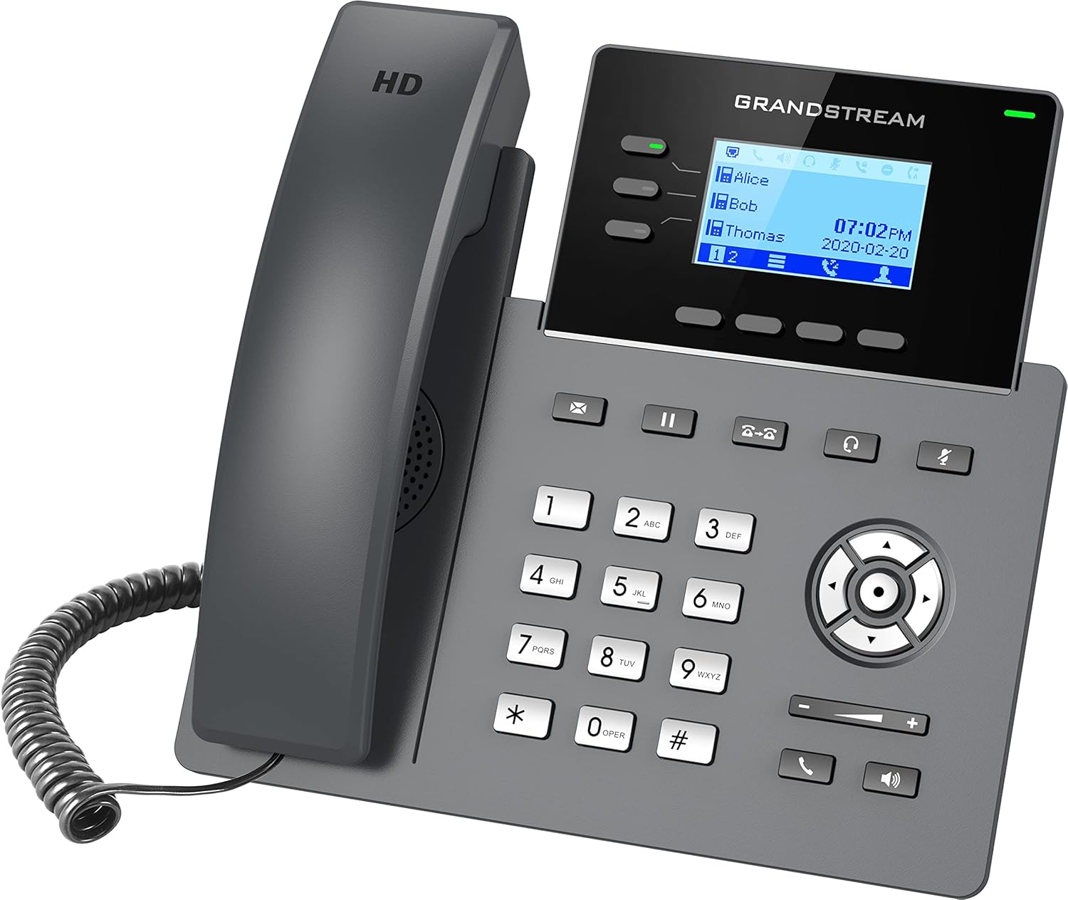 Grandstream GRP2603 IP Phone | 3 Lines, 6 SIP Accounts | 2.7-Inch LCD Display | Dual-Port Gigabit Ethernet