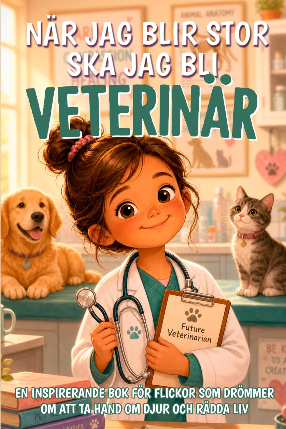 När jag blir stor ska jag bli veterinär: En inspirerande bok för flickor som drömmer om att ta hand om djur och rädda liv