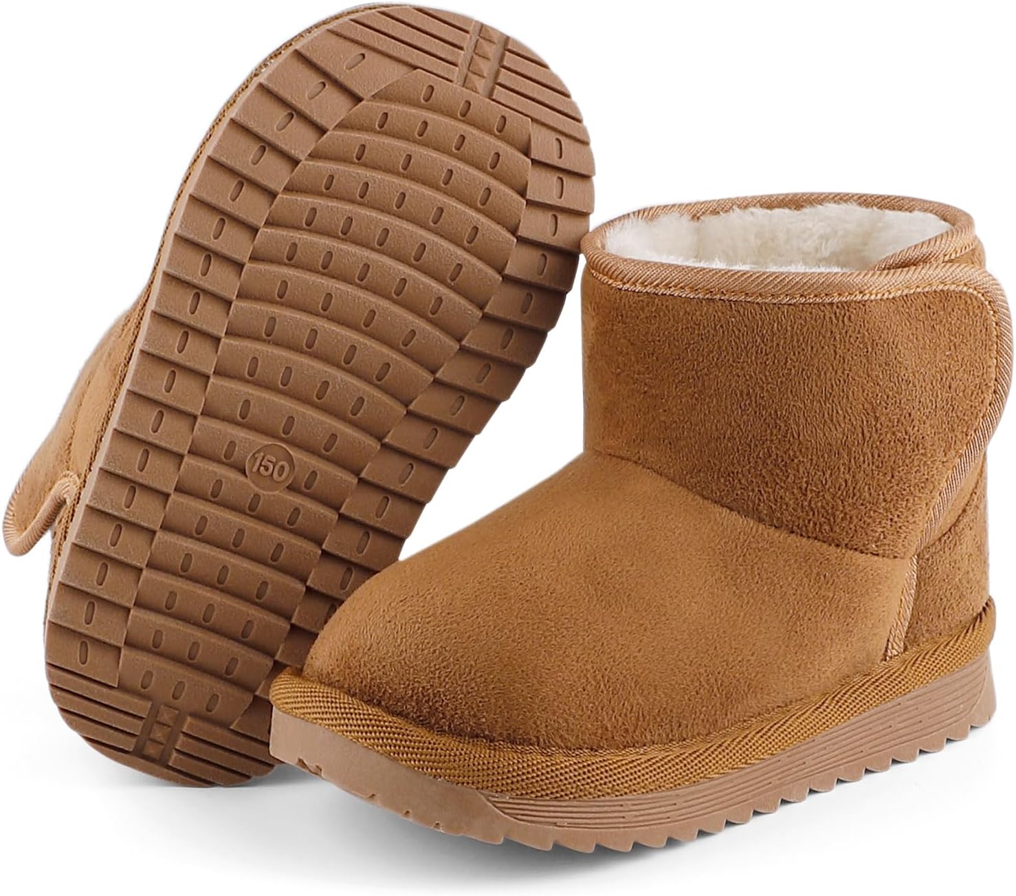 MK MATT KEELY Winter Boots for Toddler Boots for boys Soft Warm Fur Snow Boots For Girl Plush Black Snow Boots - Image 3