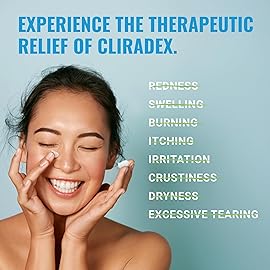 Cliradex Foam - Gentle Eyelid Cleanser & Eyelash Conditioner | Daily Facial Cleanser & Safe Solution for Eyelid Hygiene - 1.5oz 4-Terpineol Formula