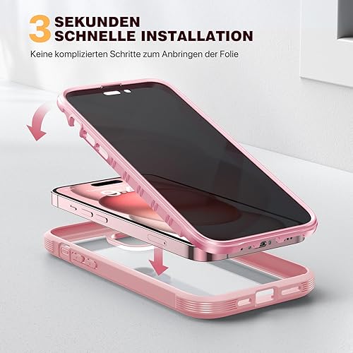 Miniatura 359 de Diaclara - Funda diseñada para iPhone 14 Pro Max, resistente, de cuerpo completo, con protector de pantalla sensible al tacto y antiarañazos + Blanco