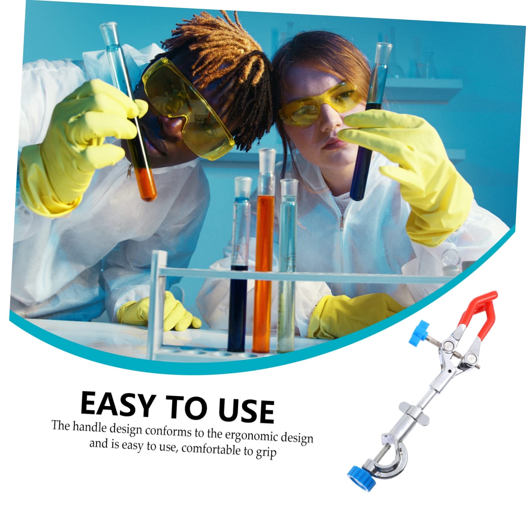 MAGICLULU 3 Pezzi Pinza Laboratorio Artigli con Superficie Placcata per Tubo Condensazione e Tavolo Titolazione Facile da Usare per Esperimenti Scientifici