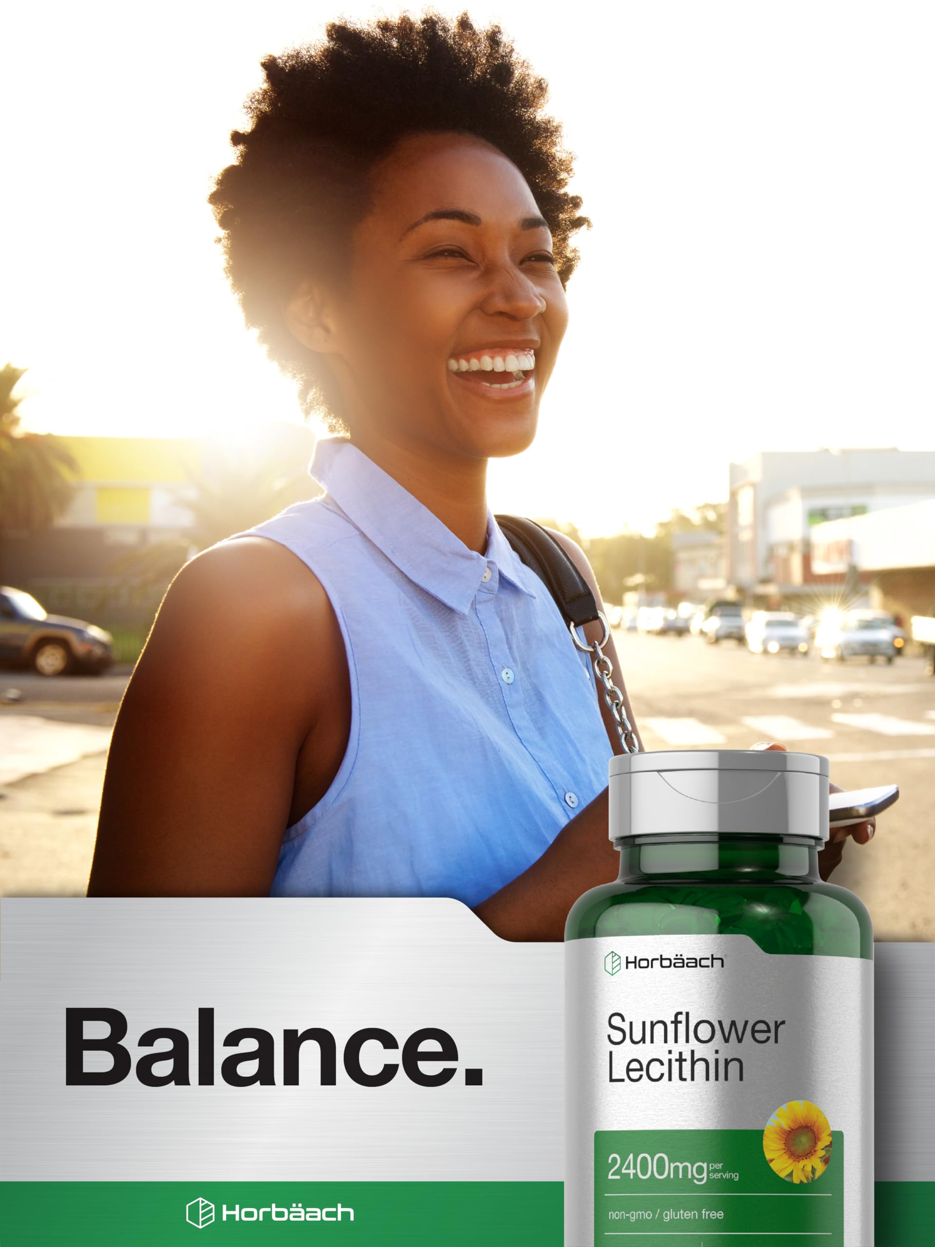 Horbäach Sunflower Lecithin Softgel Capsules | 2400mg | 60 Pills — Amazon image 7