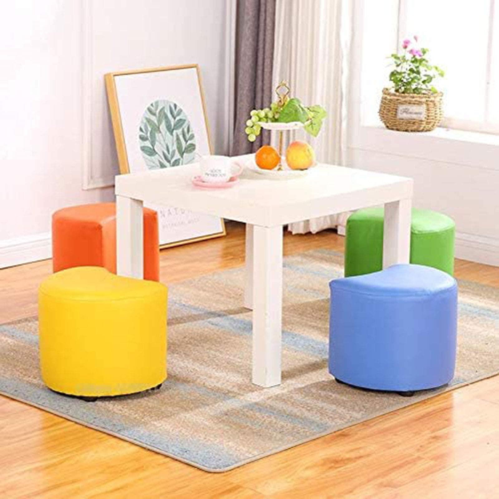 Reposapiés Reposapiés Resistente y Duradero, Cómodo Taburete para Sala de Estar, Taburete de sofá, Dormitorio, Tocador, Taburete, Pasillo, Banco de Zapatos, Antideslizante, Taburete bajo De