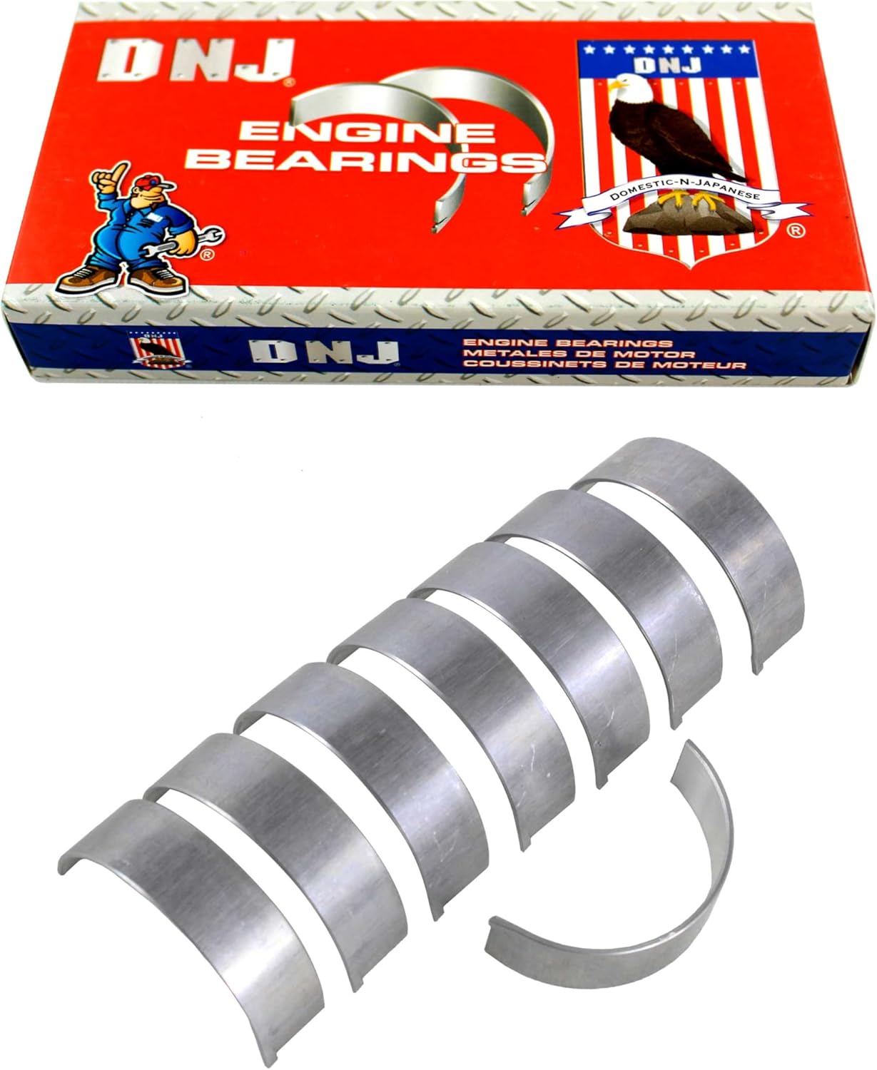 DNJ RB4305 Rod Bearings Set Standard for 2013-2022 Acura, Honda Accord, Civic, CR-V 2.0L-2.4L L4 16V DOHC 1996cc