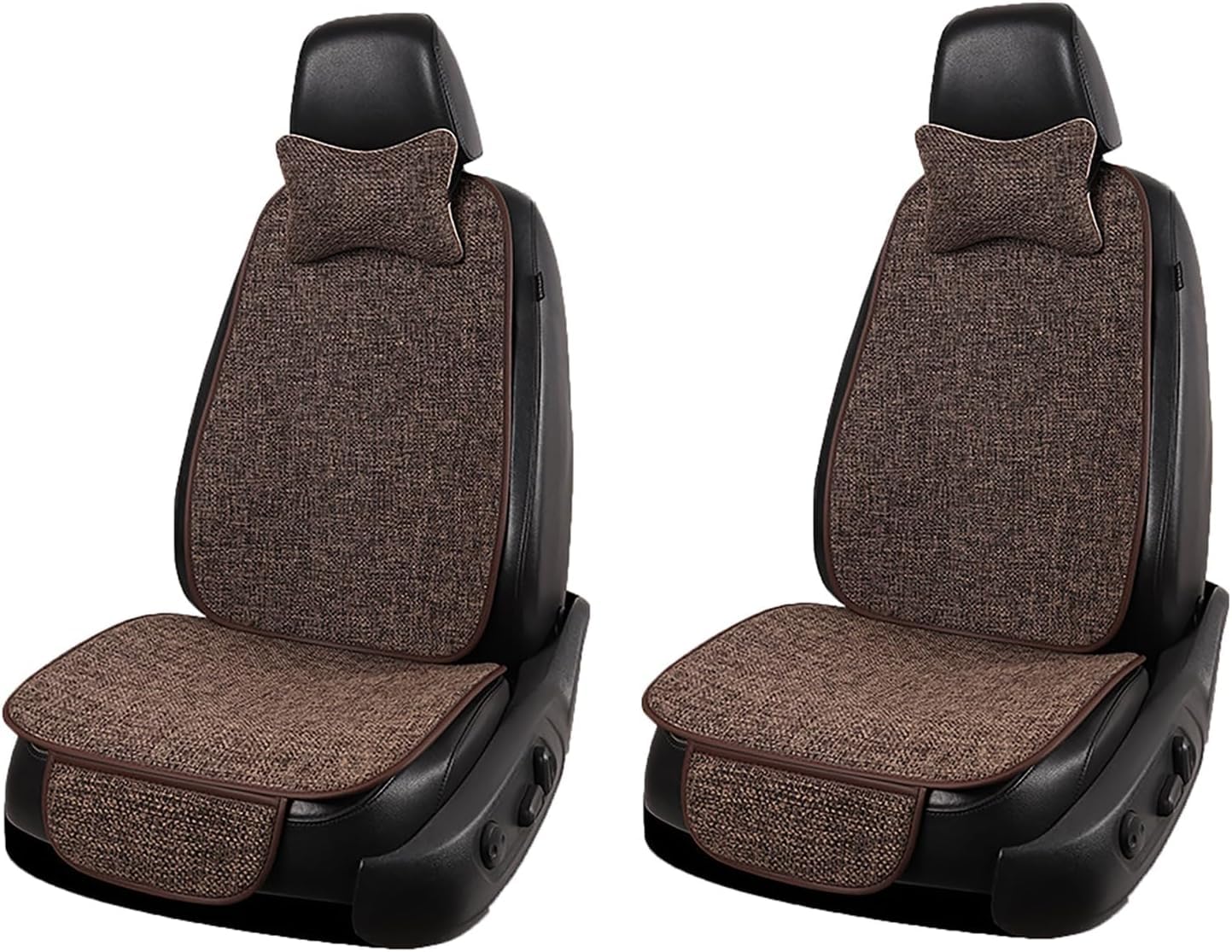 WIUHBAKPLMA Comfortable Car Seat Covers for Citroen C3/C3 Aircross/C3 Picasso/C4 Coupe/C4 Pallas/C4,Seat Protector Comfortable Car Seat Covers Cushion,5 Seats Back9Pcs-Brown