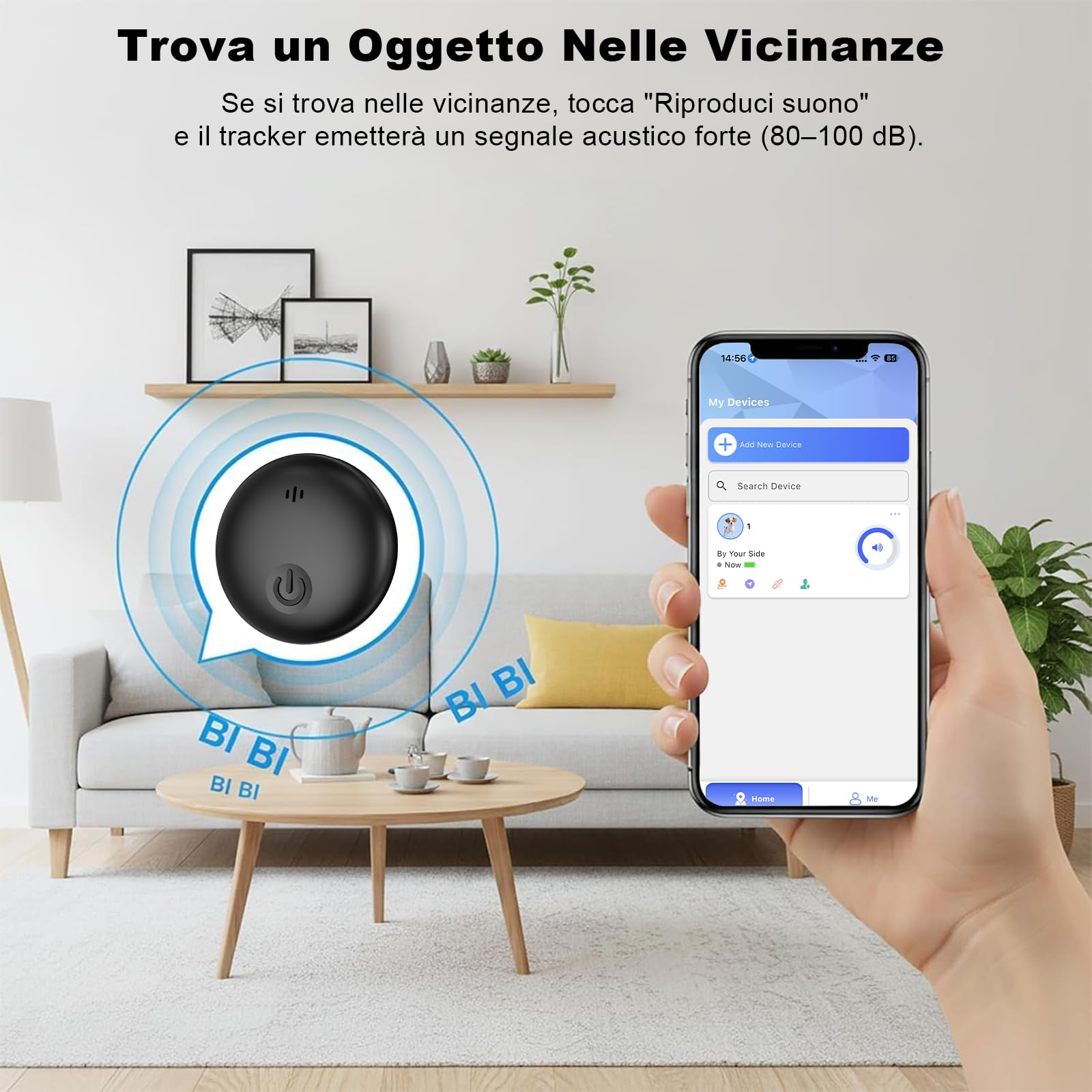 GPS Tracker per Auto, Compatibile Con Android e iOS, Localizzatore GPS Auto Per Nascosto, Magnetico Tracker, Tracker GPS Android senza Abbonamento Per Veicoli, Bagagli e Moto, IP68 impermeabile