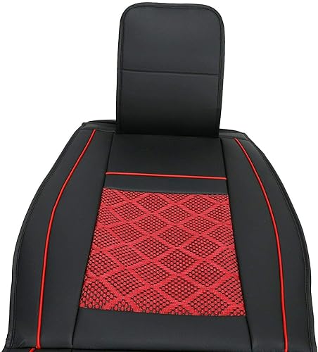 Miniatura 3 de MAGQOO - Juego completo de fundas de asiento de automóvil de piel sintética universal para cojines delanteros y traseros de 5 asientos