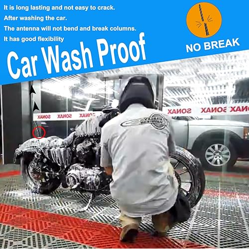 Miniatura 3 de Antena rechoncha de 13 pulgadas para motocicletas Harley Davidson 1997-2023 Touring Electra Road Street Glide Trike Ultra Classic CVO, repuesto de