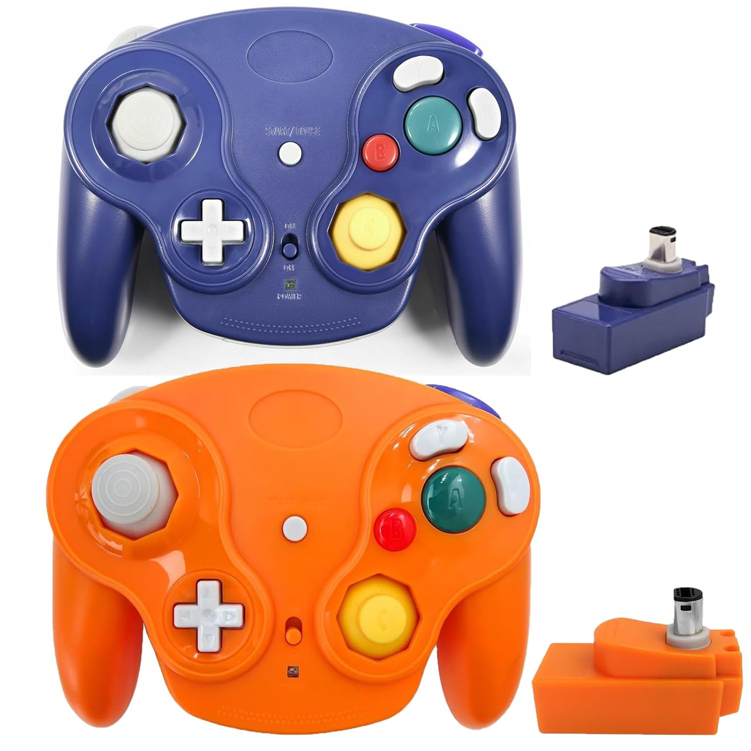 inventii Game Cube Controller,NGC 2.4G Wireless Classic Controller for Wii Game Cube, With Receiver Adapter